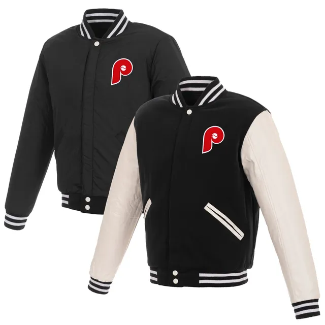 Jackets Masters Philadelphia Phillies Royal and Red Hoodie Jacket