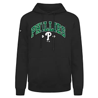 Sweat à capuche noir carreaux Philadelphia Phillies St. Patrick's Day Podium pour homme Levelwear