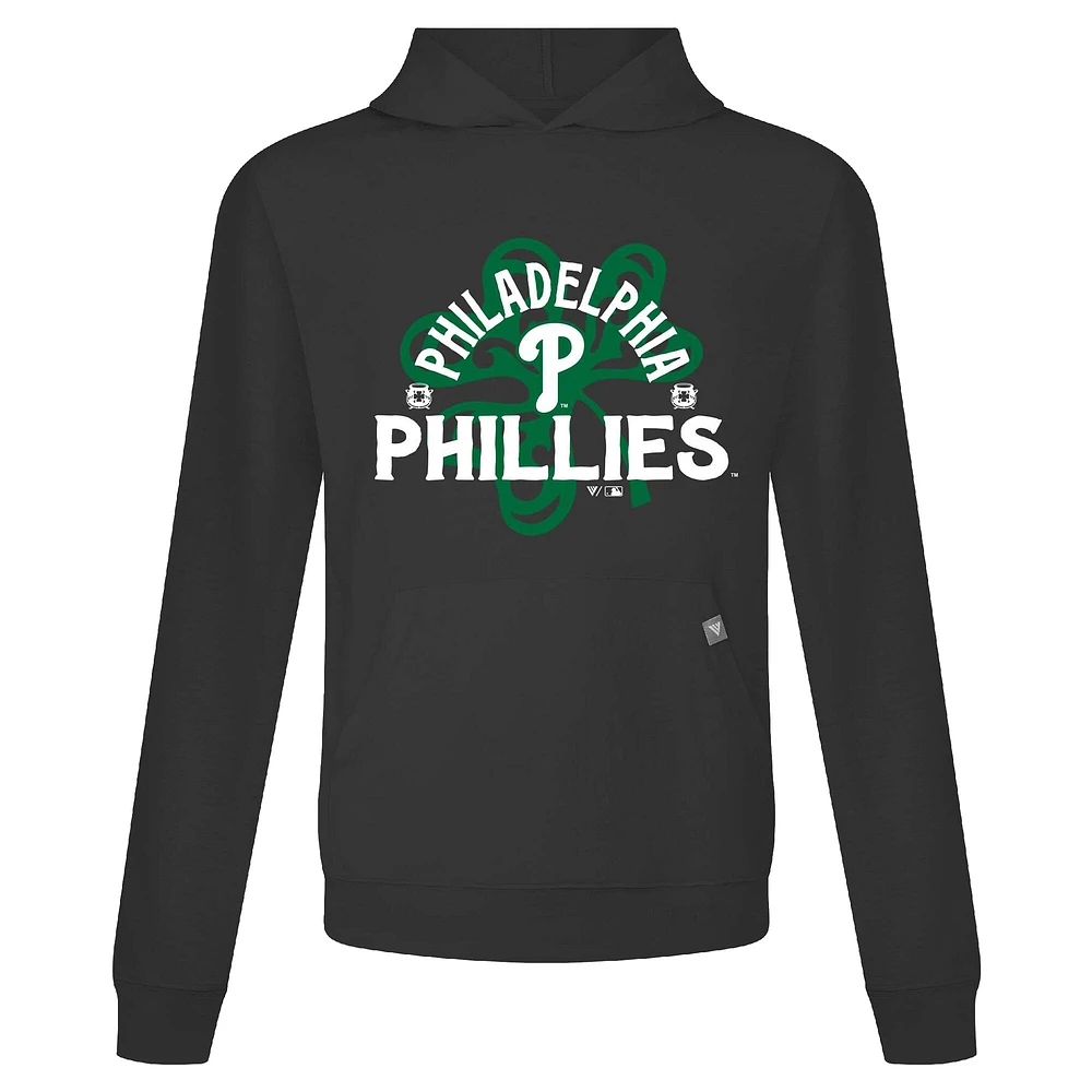 Sweat à capuche noir pour homme Philadelphia Phillies St. Patrick's Day Relay Shamrock