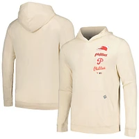 Men's Levelwear Cream Philadelphia Phillies Base Line Pullover Hoodie