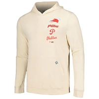 Sweat à capuche crème Levelwear pour hommes des Phillies de Philadelphie Base Line