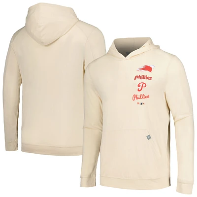 Sweat à capuche crème Levelwear pour hommes des Phillies de Philadelphie Base Line