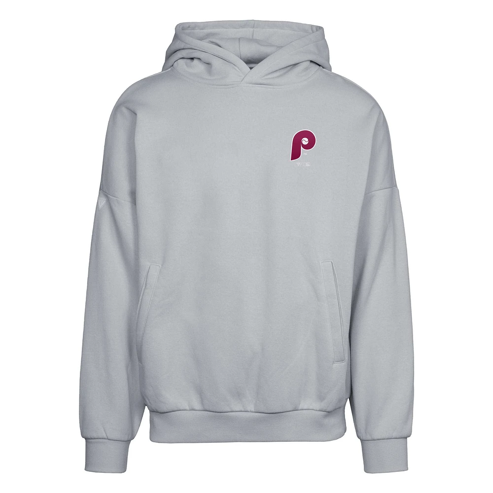 Sweat à capuche gris Philadelphia Phillies Contact Pro Card pour homme de Levelwear
