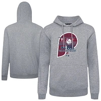 Men's Levelwear  Gray Philadelphia Phillies Cooperstown Collection Distressed Podium Acumen Pullover Hoodie