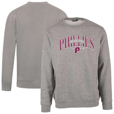 Sweat-shirt à enfiler Zane Vintage pour homme de la collection Cooperstown des Philadelphia Phillies Levelwear, gris chiné