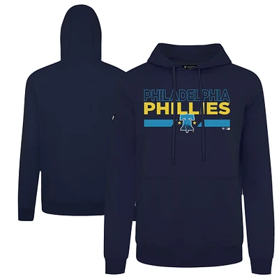 Sweat à capuche bleu marine Levelwear pour homme, Philadelphia Phillies Accolade Podium No Hitter