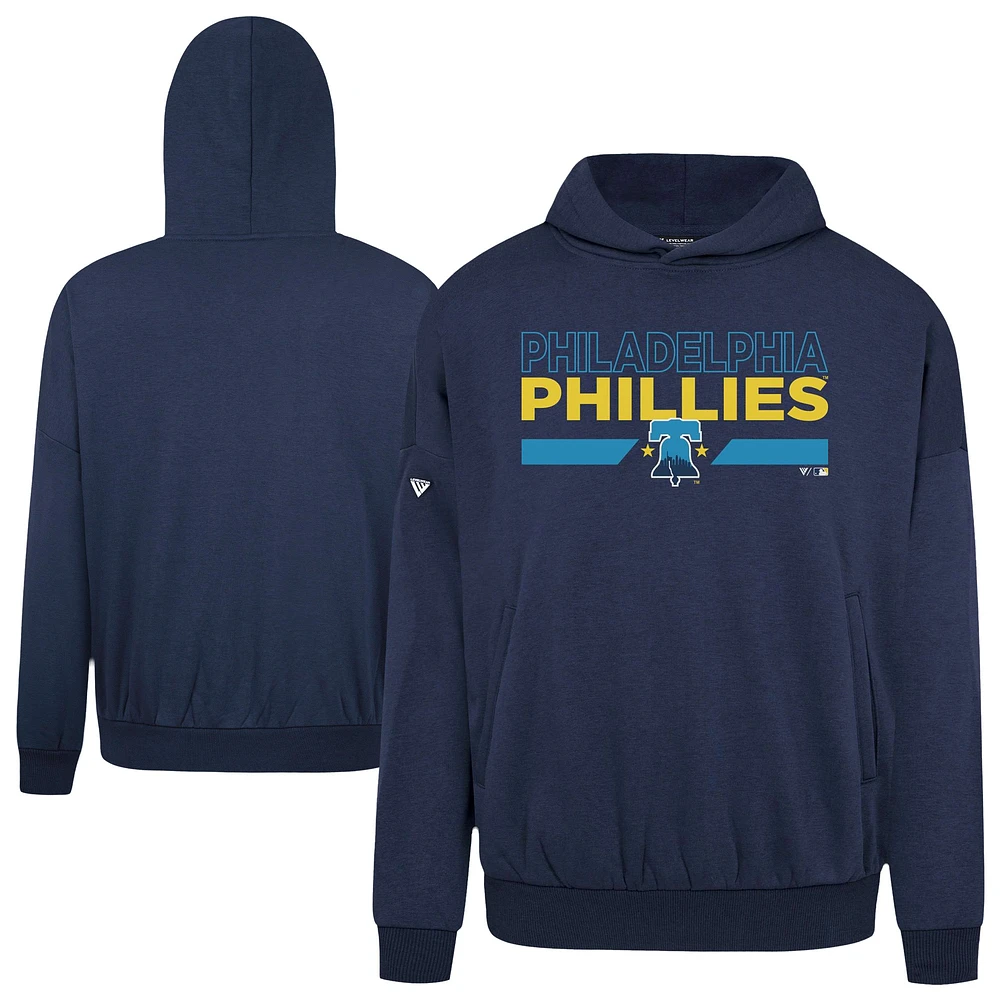 Men's Levelwear  Navy Philadelphia Phillies City Connect Contact No Hitter Pullover Hoodie