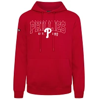 Sweat à capuche rouge Levelwear pour homme des Philadelphia Phillies Accolade Podium Textbook