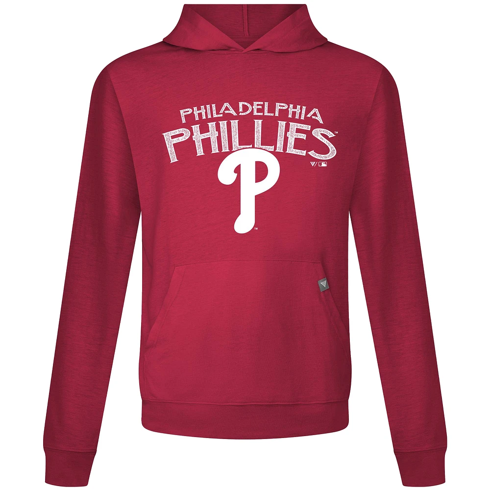 Sweat à capuche rouge Levelwear pour homme des Philadelphia Phillies Accolade Relay Mission