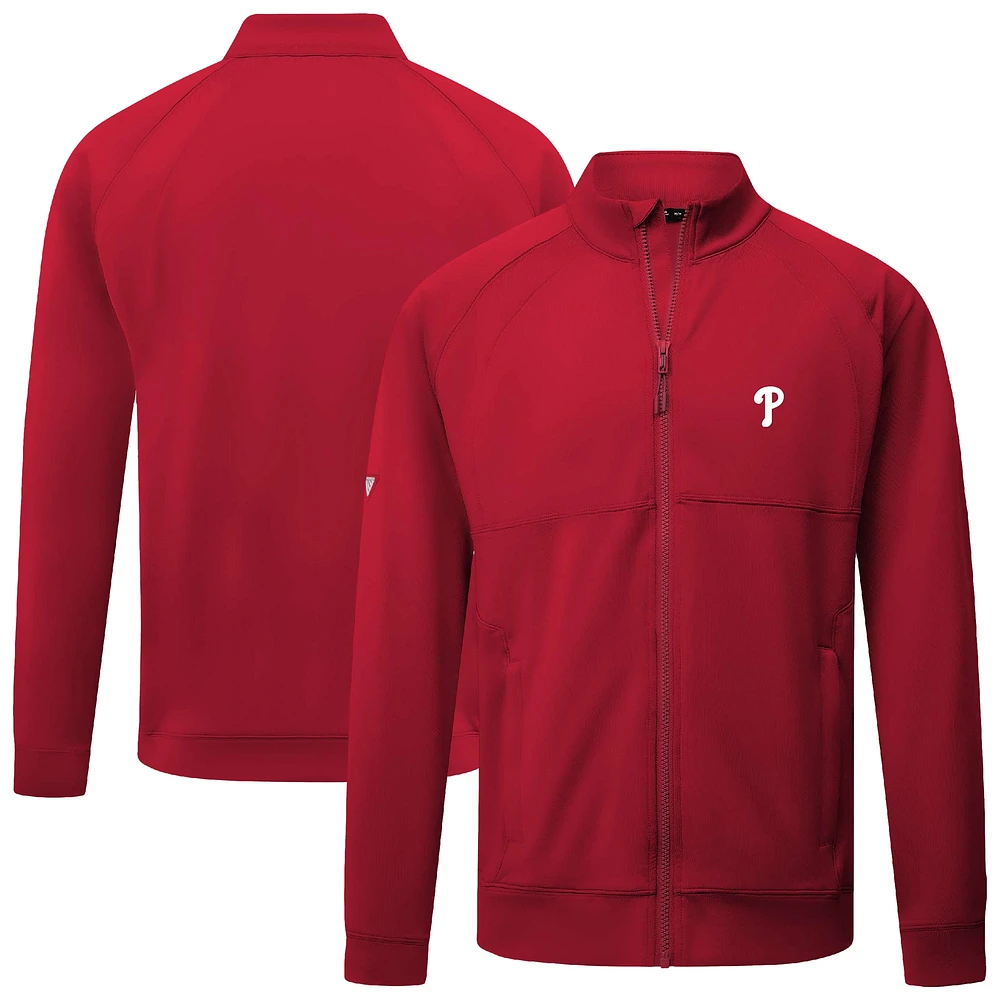 Men's Levelwear  Red Philadelphia Phillies Form Insignia 2.0 Full-Zip Jacket