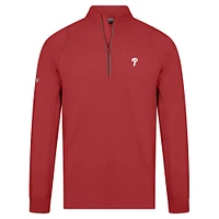 Men's Levelwear Red Philadelphia Phillies Theory Insignia 2.0 Quarter-Zip Pullover Top