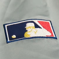 Men's Mitchell & Ness Burgundy/Gray Philadelphia Phillies Cooperstown Collection Team Origins Satin Full-Snap Jacket