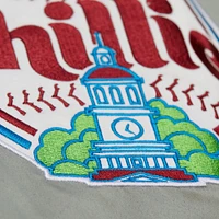 Men's Mitchell & Ness Burgundy/Gray Philadelphia Phillies Cooperstown Collection Team Origins Satin Full-Snap Jacket