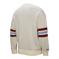 Men's Mitchell & Ness Cream Philadelphia Phillies Retro Pullover Sweater