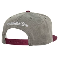 Men's Mitchell & Ness Gray Philadelphia Phillies Cooperstown Collection Basic Flip Snapback Hat