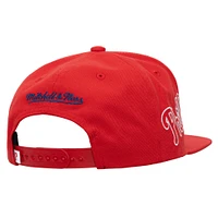 Casquette Snapback Big Time rouge des Philadelphia Phillies de Mitchell & Ness pour homme
