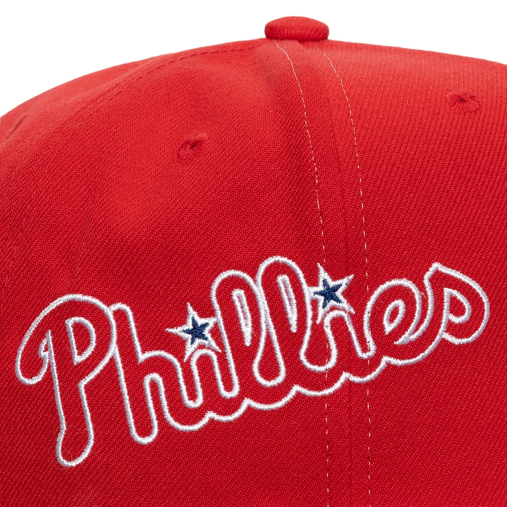 Casquette Snapback Big Time rouge des Philadelphia Phillies de Mitchell & Ness pour homme
