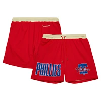 Men's Mitchell & Ness Red Philadelphia Phillies OG 2.0 Fashion Shorts