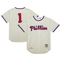 Maillot authentique Mitchell & Ness Richie Ashburn crème Philadelphia Phillies Cooperstown Collection 1948 pour hommes