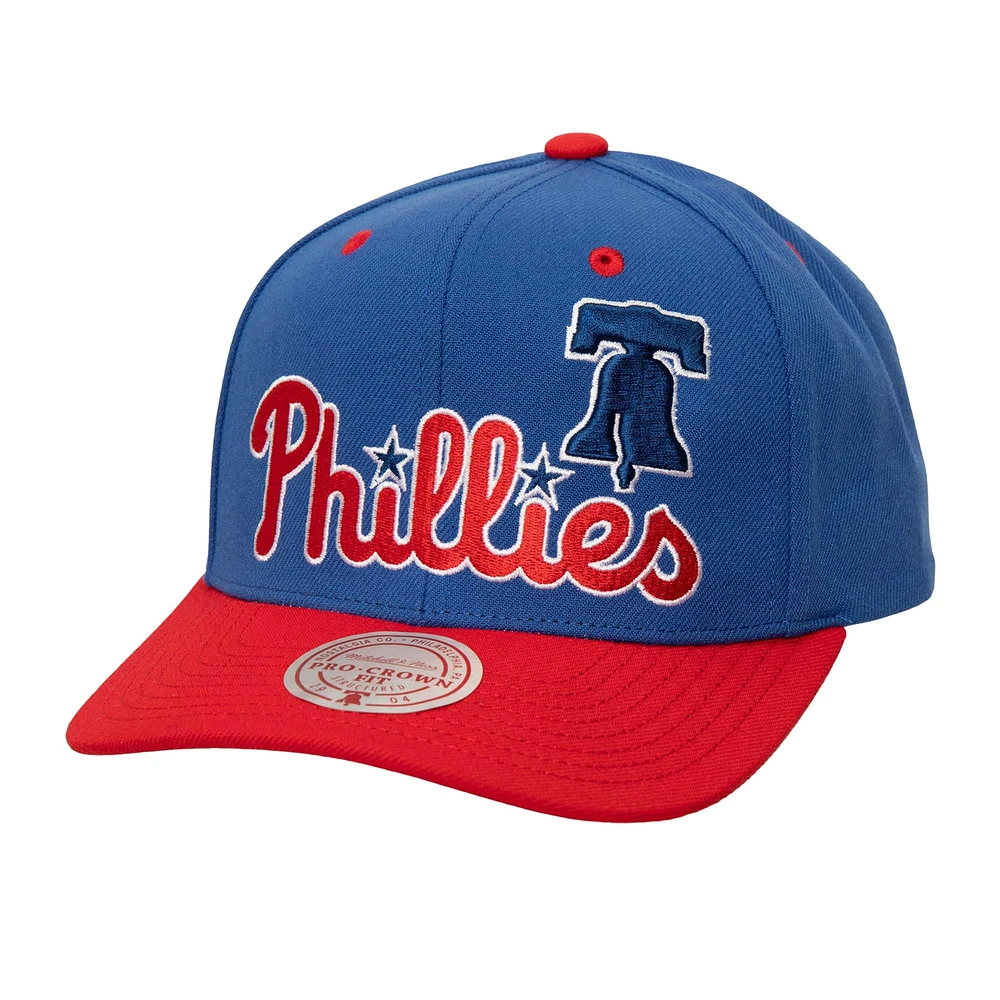 Casquette ajustable All In 2.0 Royal Philadelphia Phillies Mitchell & Ness pour hommes