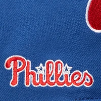 Casquette snapback frontale complète Mitchell & Ness Royal Philadelphia Phillies pour hommes