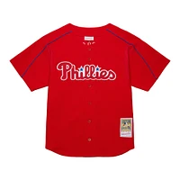 Maillot d'entraînement au bâton rouge pour homme Mitchell & Ness Ryan Howard des Phillies de Philadelphie, collection Cooperstown