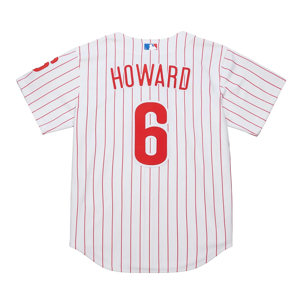 Maillot authentique blanc Mitchell & Ness Ryan Howard pour homme des Phillies de Philadelphie, collection Cooperstown