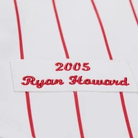 Maillot authentique blanc Mitchell & Ness Ryan Howard pour homme des Phillies de Philadelphie, collection Cooperstown