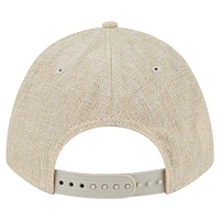 Men's New Era Beige Philadelphia Phillies Cotton Weave M-Crown A-Frame 9FORTY Adjustable Hat