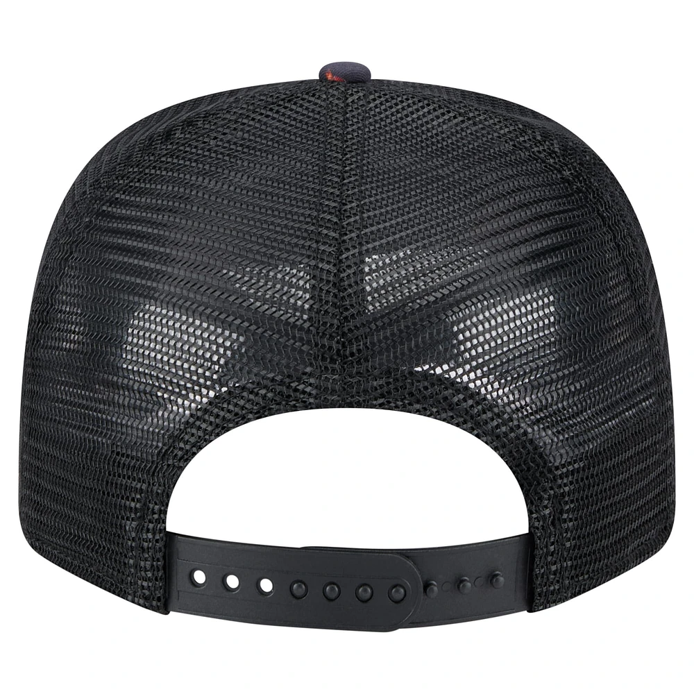 Men's New Era Black Philadelphia Phillies Adventure Drinks Pattern 9SEVENTY Stretch-Snap Hat