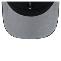 Men's New Era Black Philadelphia Phillies Adventure Drinks Pattern 9SEVENTY Stretch-Snap Hat