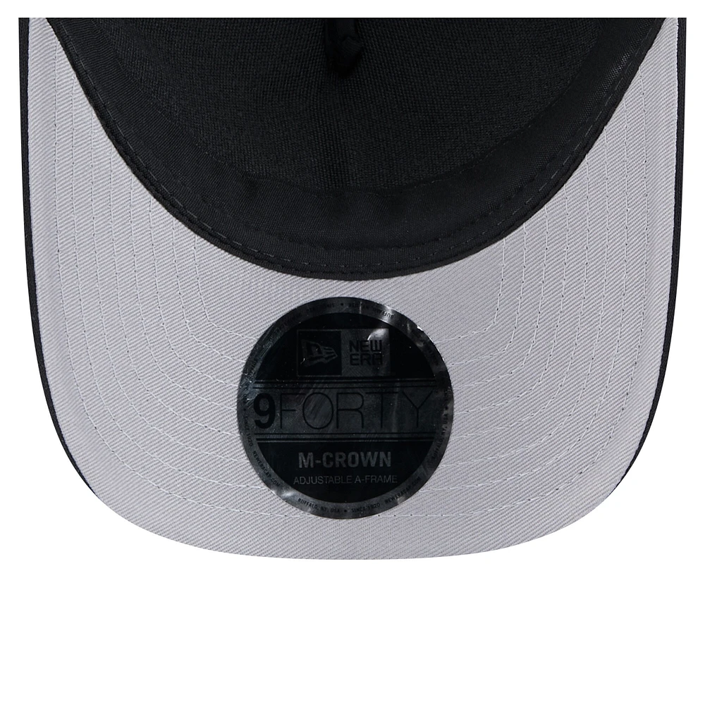 Men's New Era Black Philadelphia Phillies Gradient 9FORTY A-Frame M-Crown Trucker Adjustable Hat