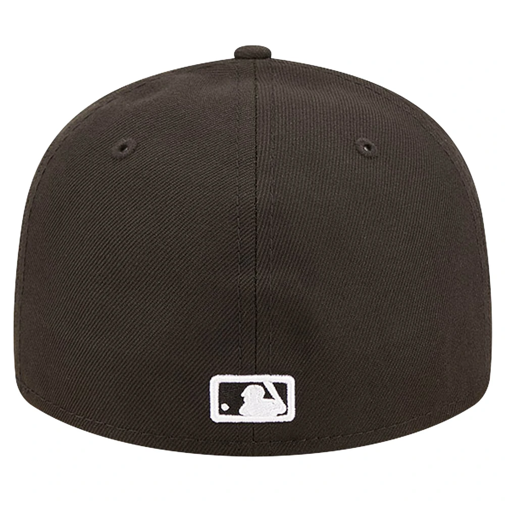 Men's New Era Black Philadelphia Phillies Low Profile 59FIFTY Fitted Hat