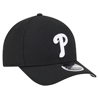 Men's New Era  Black Philadelphia Phillies Player Replica 9FORTY Adjustable Hat