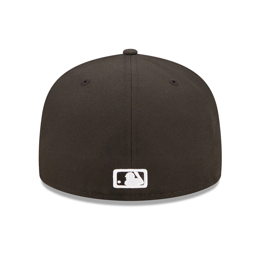 Men's New Era Black Philadelphia Phillies Team Logo 59FIFTY Fitted Hat