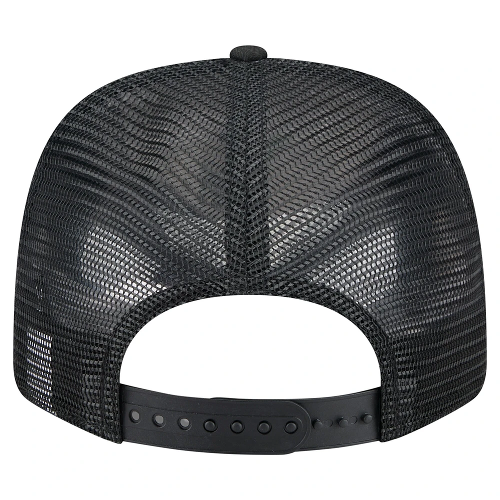 Casquette extensible à bouton-pression New Era noire pour homme avec drapeau ton sur ton 9SEVENTY des Phillies de Philadelphie