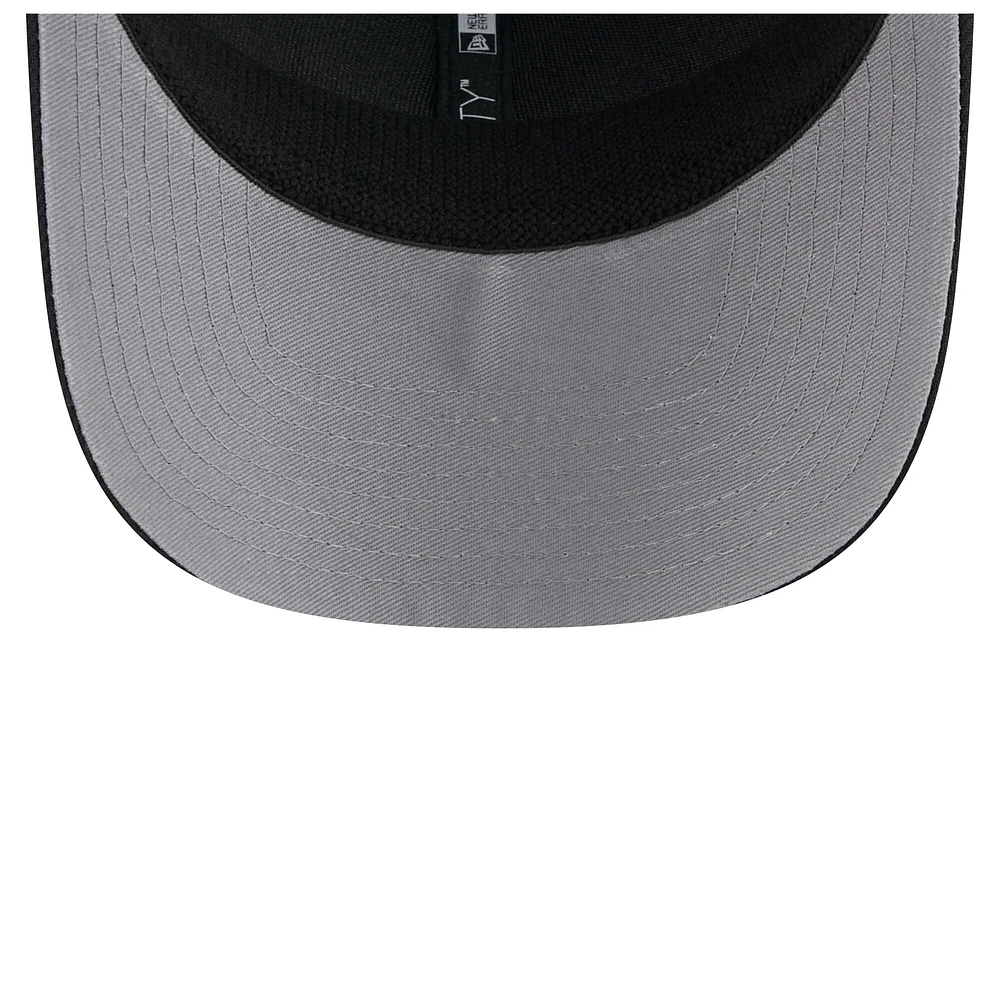 Casquette extensible à bouton-pression New Era noire pour homme avec drapeau ton sur ton 9SEVENTY des Phillies de Philadelphie