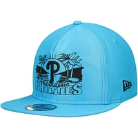 Casquette Snapback de golfeur néon des Phillies de Philadelphie New Era bleue pour hommes