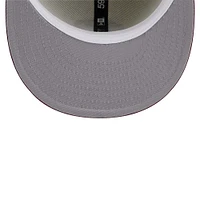 Casquette ajustée 59FIFTY chromée New Era pour hommes des Phillies de Philadelphie Cooperstown Collection