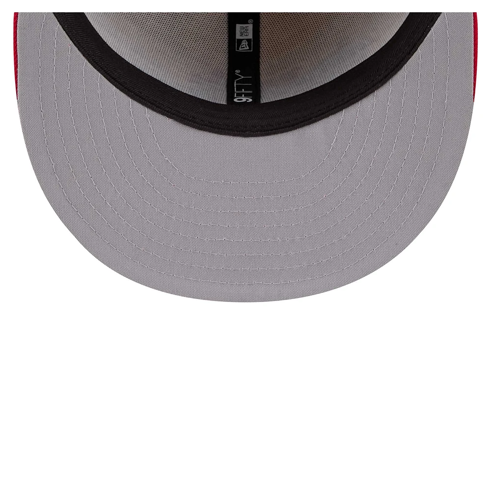 Casquette ajustable à pression 9FIFTY pour homme New Era, couleur crème, Philadelphia Phillies, Injection Team Art, 24 NWC Q4, MLB TEAM ART