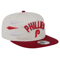 Men's New Era Cream Philadelphia Phillies Iron Golfer Snapback Hat