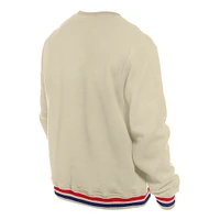 Sweat-shirt à enfiler rétro Philadelphia Phillies de New Era pour homme, couleur crème