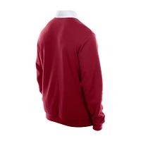 Polo de rugby à blocs couleurs rouge foncé Philadelphia Phillies Throwback Prep New Era pour homme