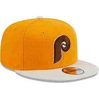 Men's New Era Gold Philadelphia Phillies Tiramisu  9FIFTY Snapback Hat