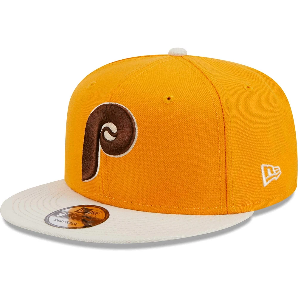 Casquette Snapback 9FIFTY Or Philadelphia Phillies Tiramisu New Era pour homme