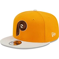 Men's New Era Gold Philadelphia Phillies Tiramisu  9FIFTY Snapback Hat