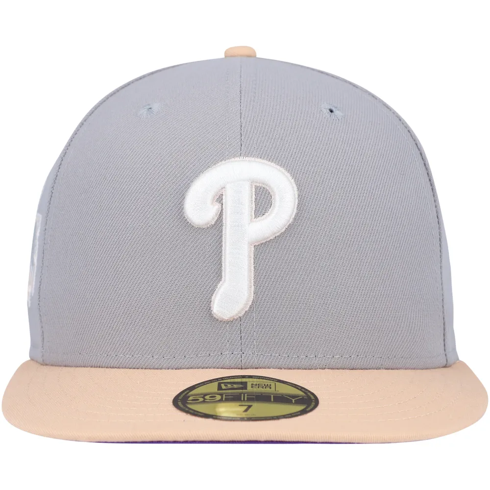 Philadelphia Phillies Hat Baseball Cap Fitted 7 3/8 New Era MLB Vintage  Purple P