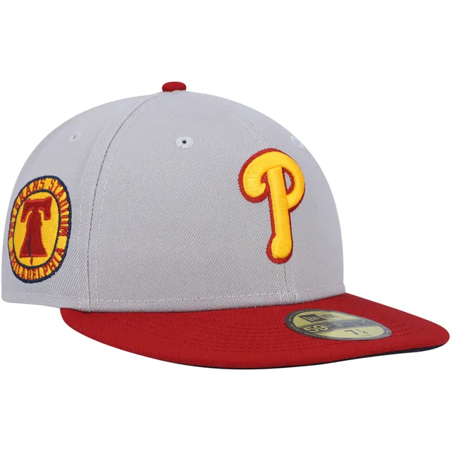 Philadelphia Phillies New Era Pastel Undervisor 59FIFTY Fitted Hat - Black