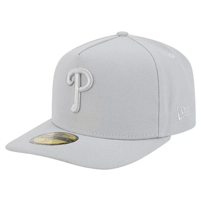 Men's New Era  Gray Philadelphia Phillies Colorpack 59FIFTY Fitted Hat