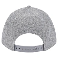 Men's New Era Gray Philadelphia Phillies Cotton Weave M-Crown A-Frame 9FORTY Adjustable Hat